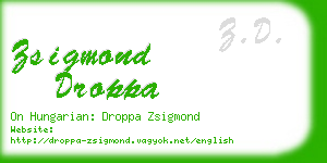 zsigmond droppa business card